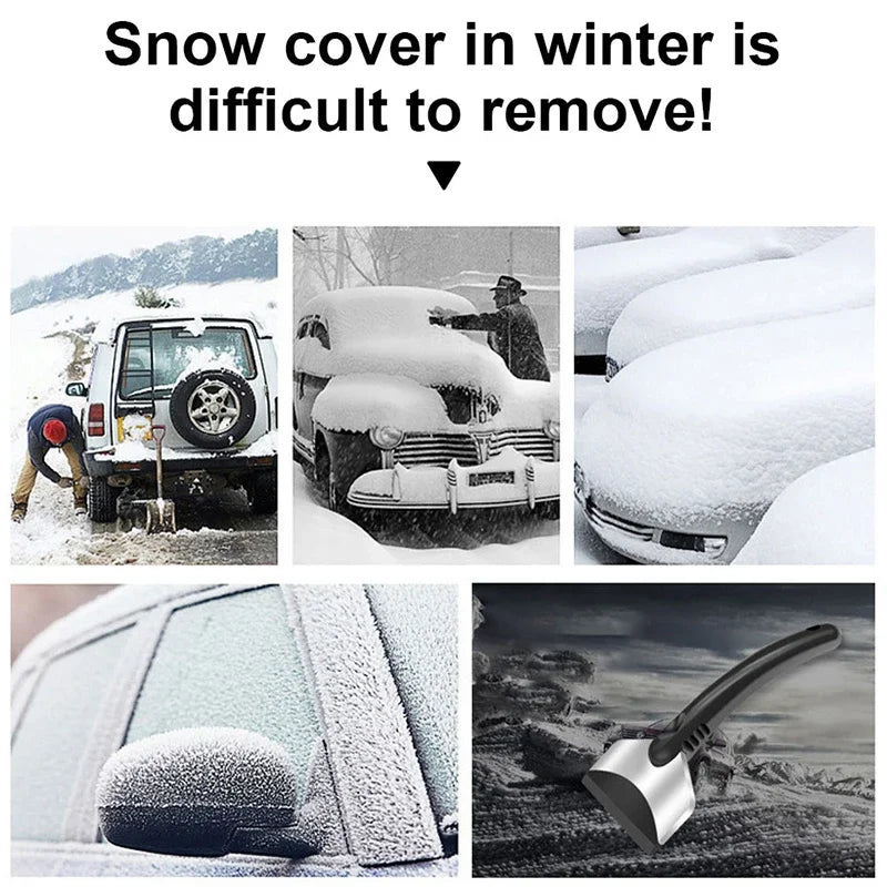 Car Ice Scraper & Snow Shovel – Winter Windshield Tool
