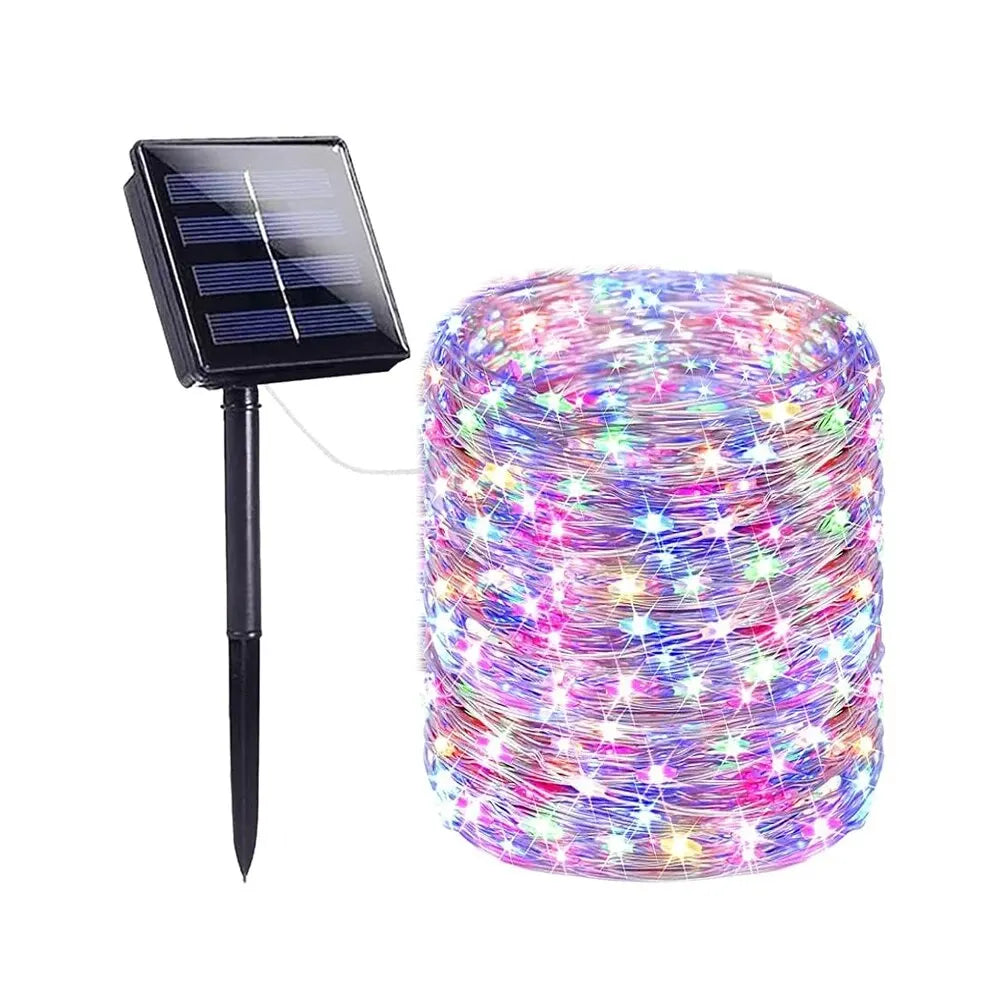 Solar LED Fairy Lights – Waterproof Outdoor Christmas Lights