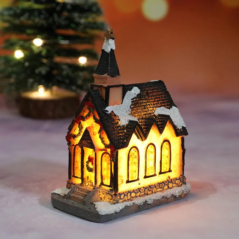 Christmas Village House Night Light – Battery Powered Decor