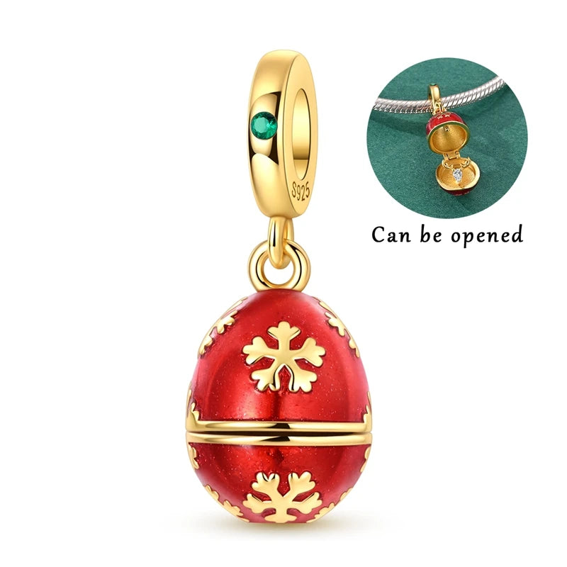 925 Silver Christmas Charm – Stocking, Gingerbread & Reindeer
