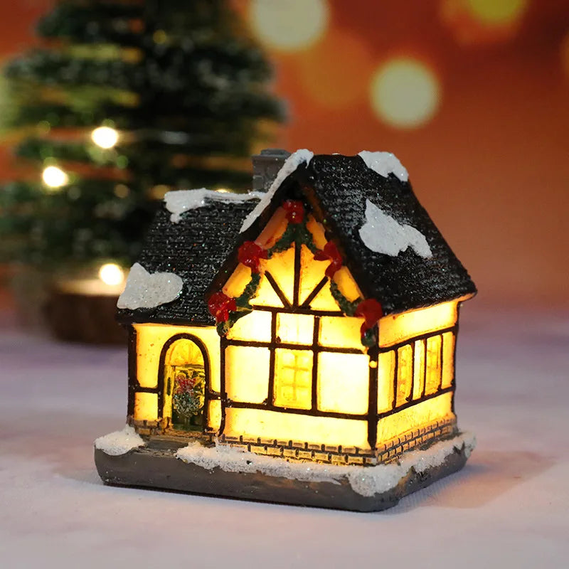 Christmas Village House Night Light – Battery Powered Decor