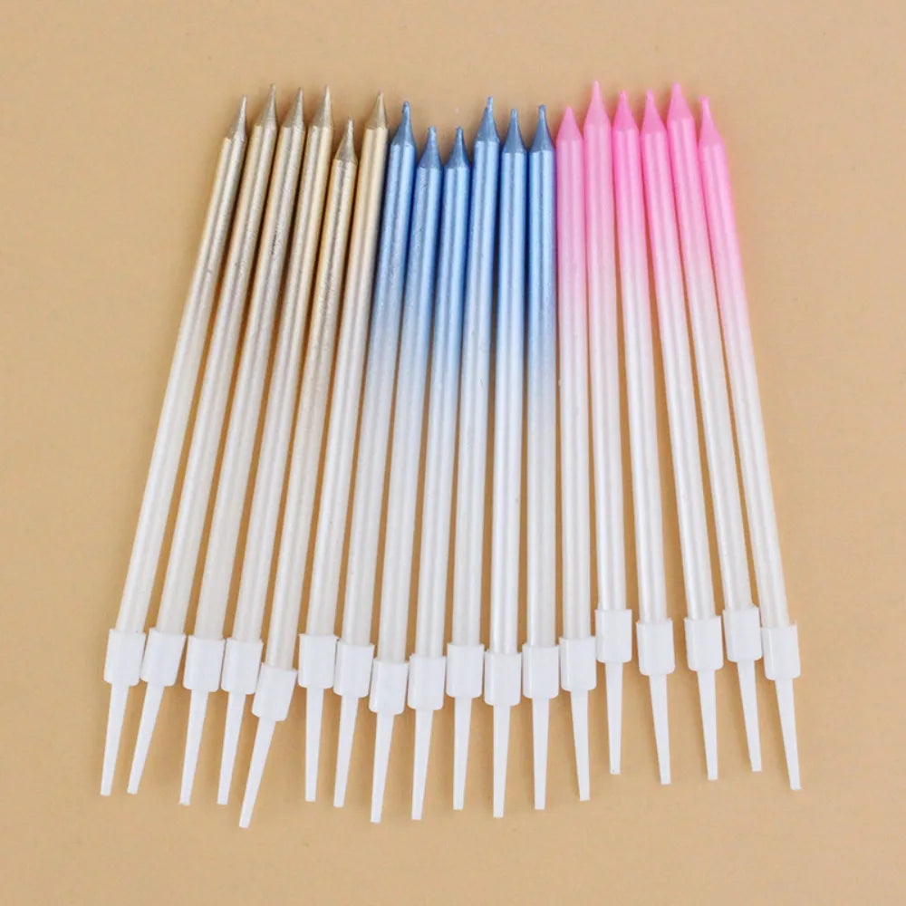 Heart & Star Birthday Cake Candles Set