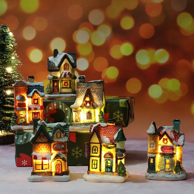 Christmas Village House Night Light – Battery Powered Decor