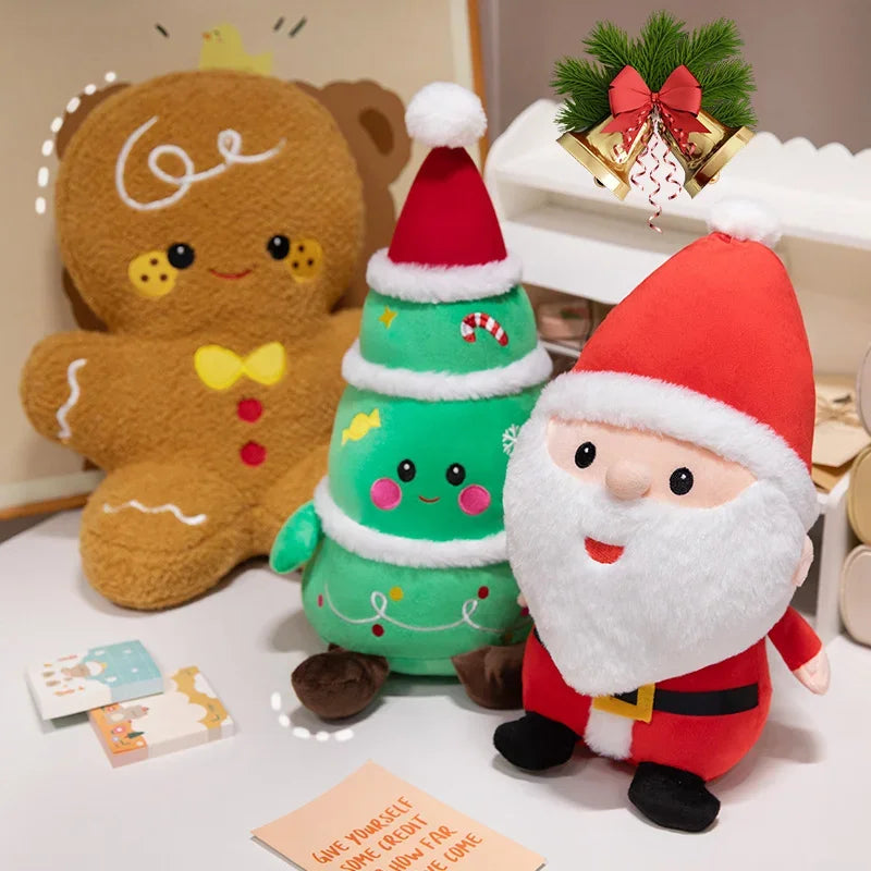 Christmas Plush Toys – Santa, Reindeer, Snowman & Gingerbread