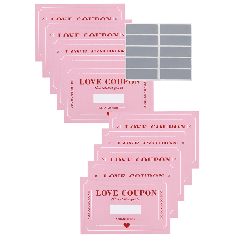 Scratch-Off Love Coupons for Couples – Valentine's & Anniversary Gift