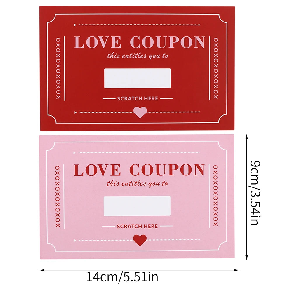 Scratch-Off Love Coupons for Couples – Valentine's & Anniversary Gift