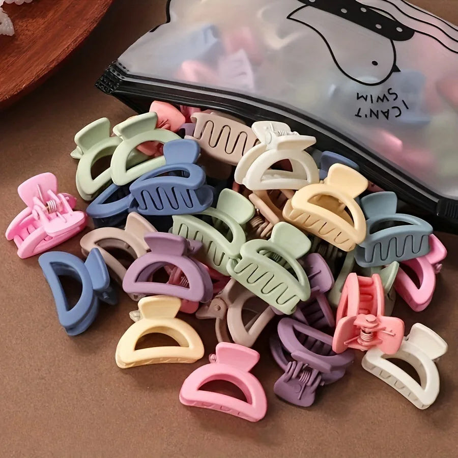 Matte Hair Claw Clips (20 pcs) – Candy Colors