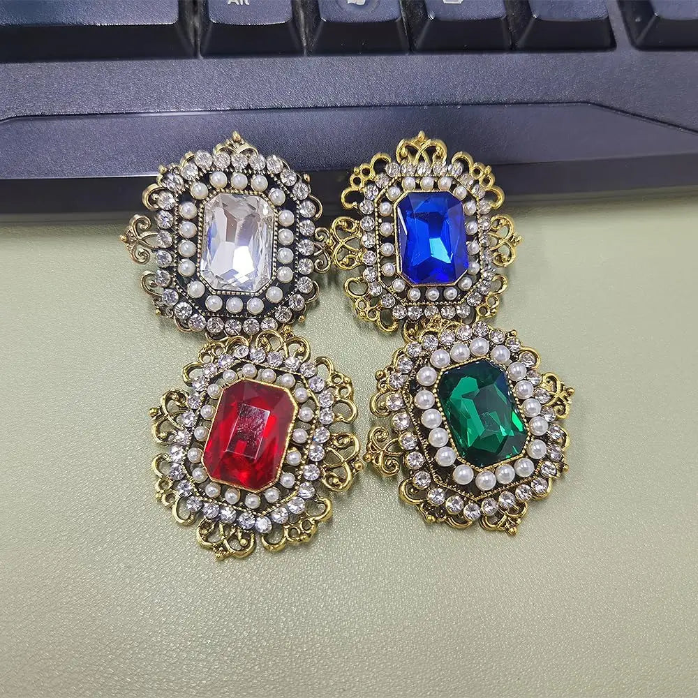 Vintage Rhinestone & Pearl Brooch for Women