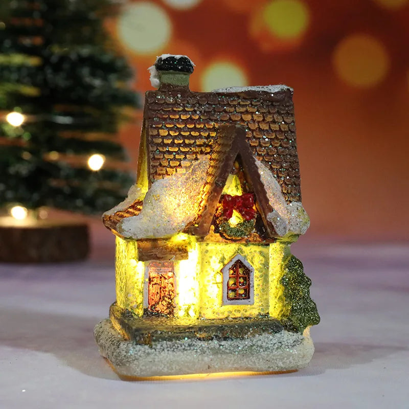 Christmas Village House Night Light – Battery Powered Decor