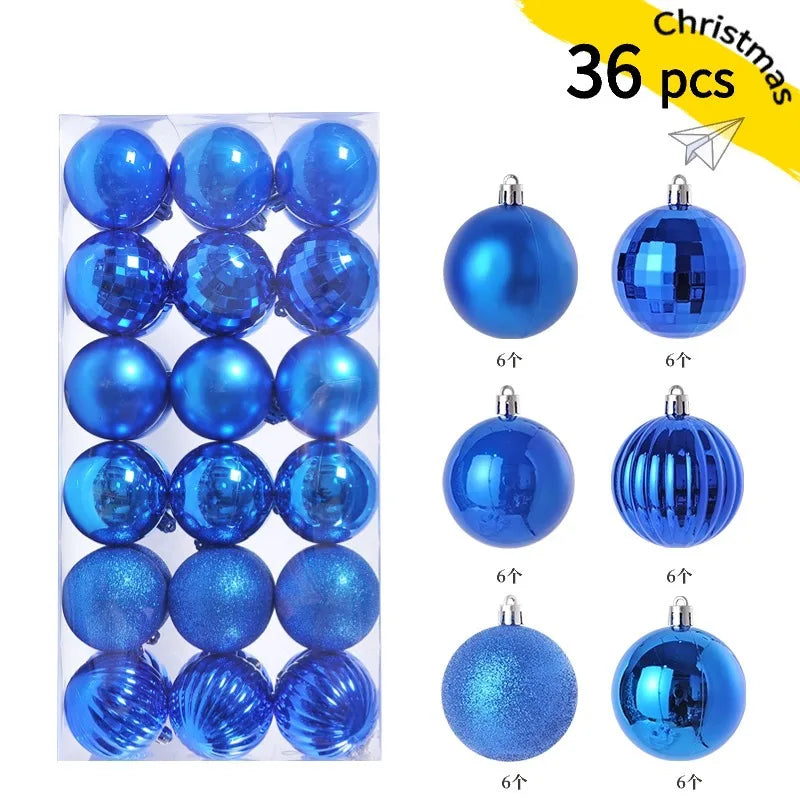 Mini Christmas Ball Ornaments 3 cm (24 pcs)