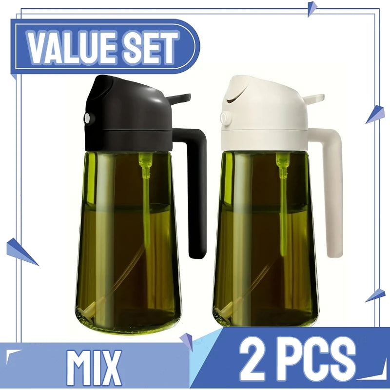 2-in-1 Oil Sprayer & Brush – For Air Fryer, Salad & Grilling