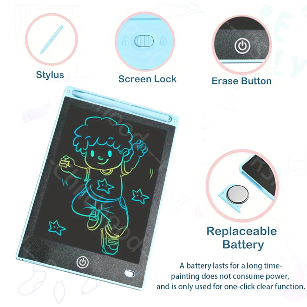 8.5" LCD Drawing Tablet for Kids – Electronic Writing Board