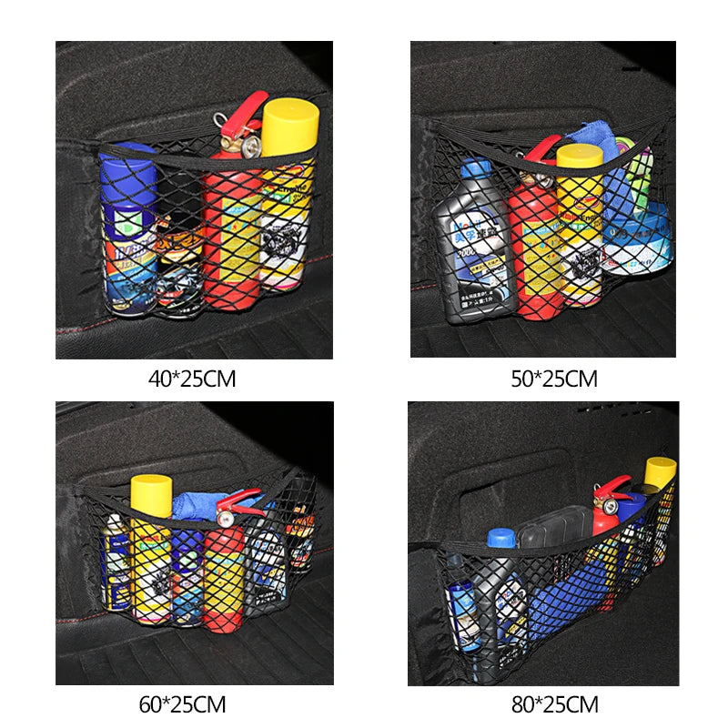 Car Trunk Mesh Organizer – Universal Cargo Net