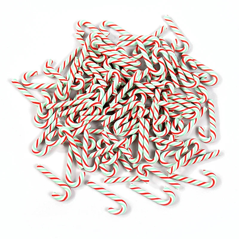 Mini Candy Cane Ornaments (10/30/50 pcs) – Christmas Tree Decor