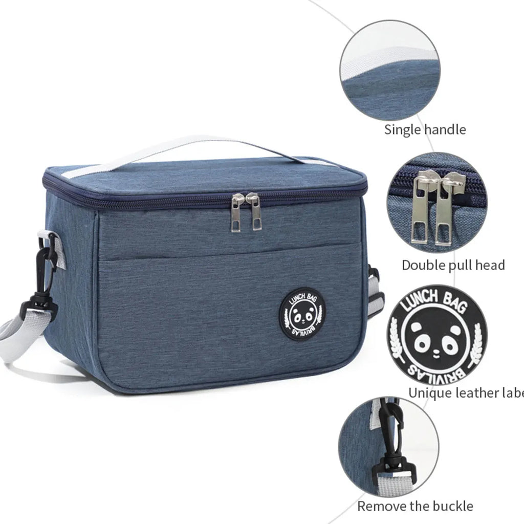 Insulated Bento Lunch Bag with Shoulder Strap