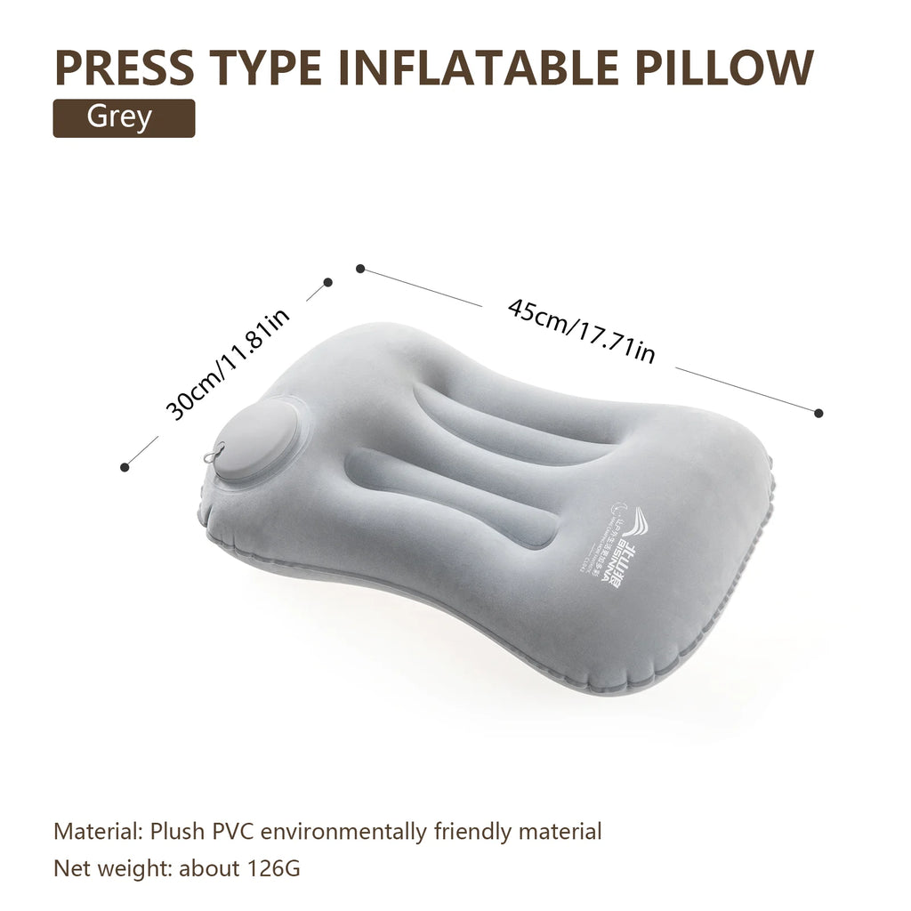 Ultralight Inflatable Camping Pillow – Travel Neck Support