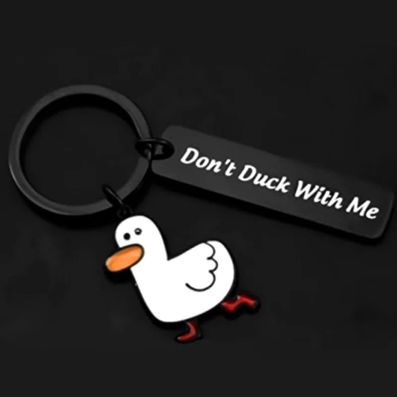 "I Ducking Love You" Duck Keychain – Funny Couples Gift