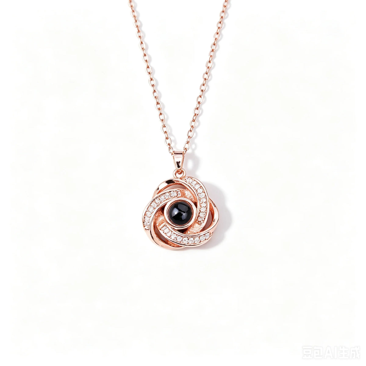 "I Love You" Projection Necklace – 100 Languages Heart Pendant