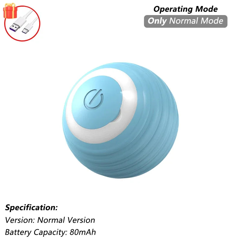 Automatic Rolling Cat Ball with Tail – Rechargeable Interactive Toy