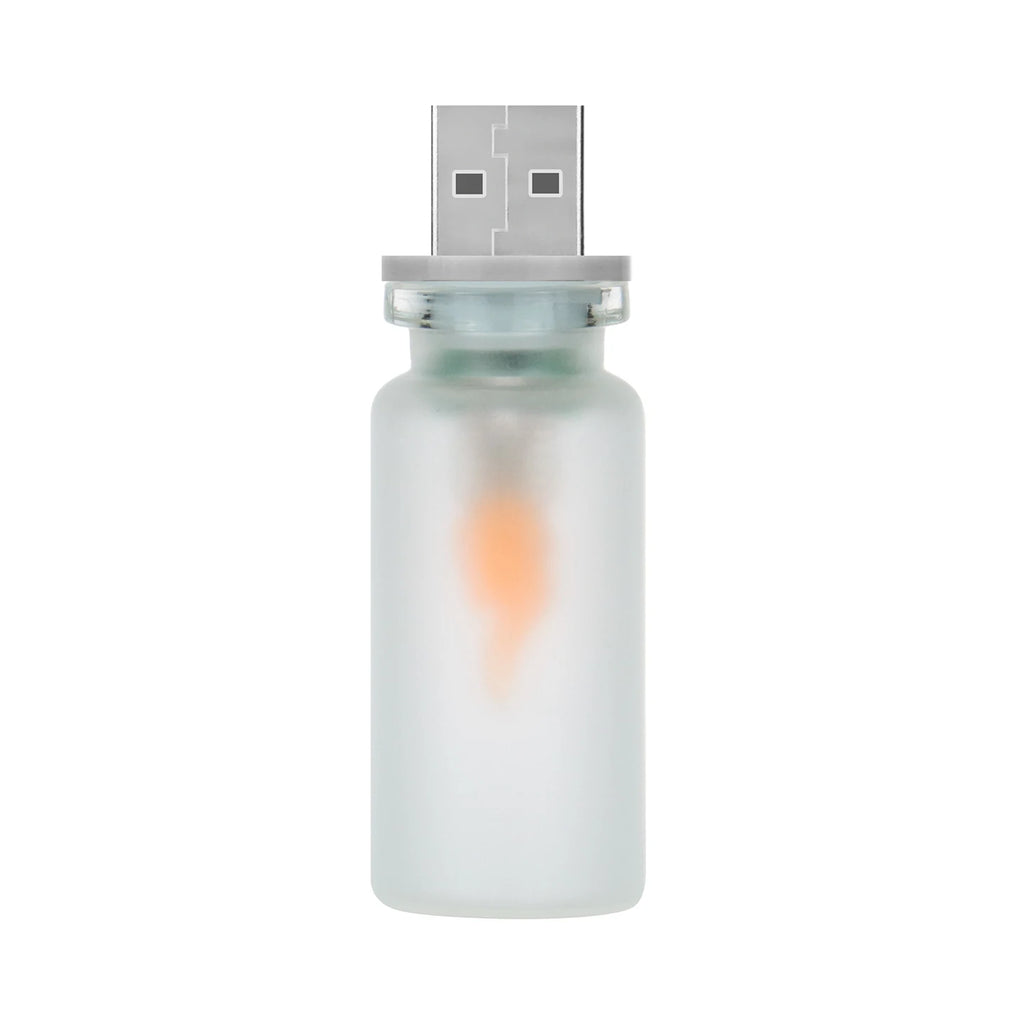 USB Flickering Flame LED Glass Candle Light