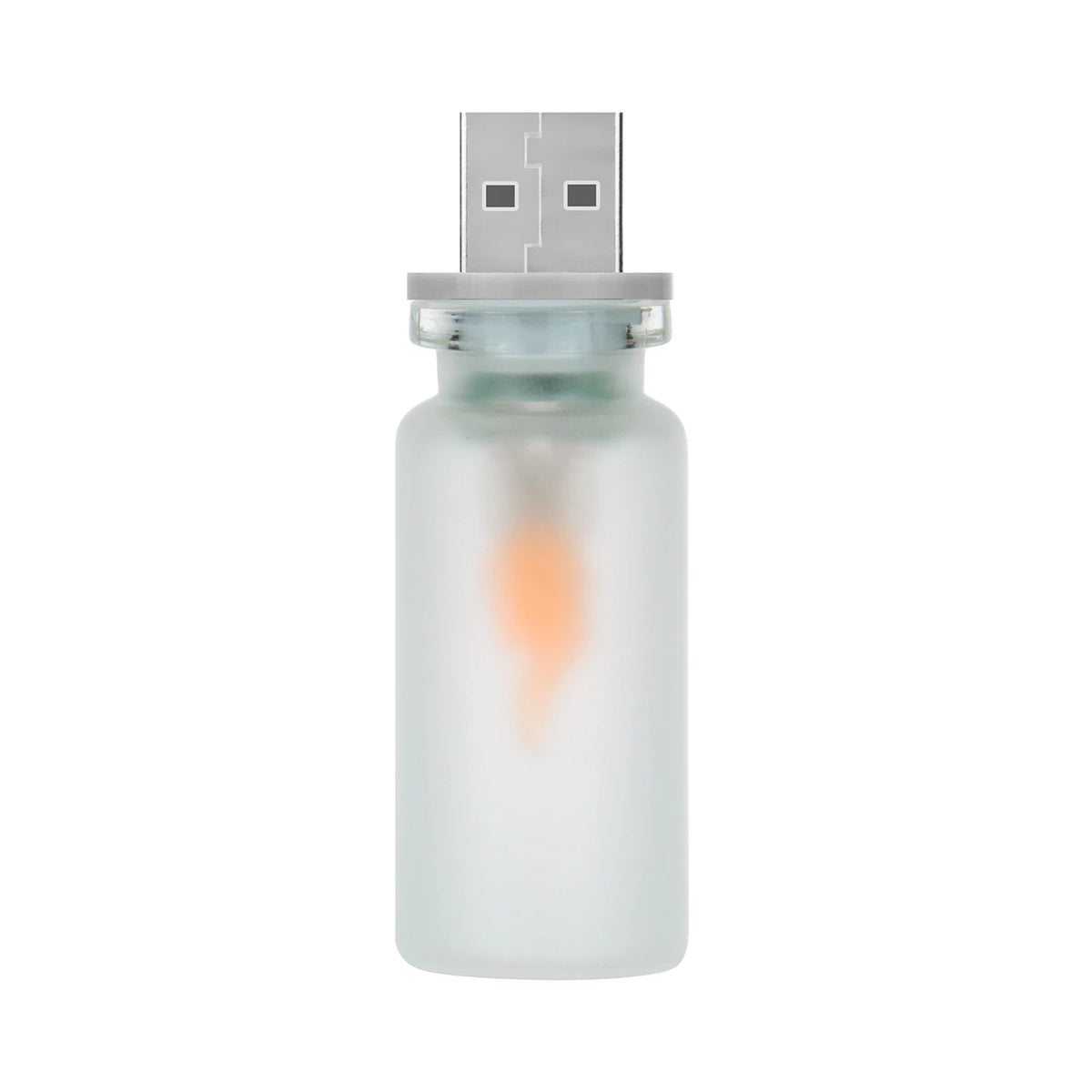 USB Flickering Flame LED Glass Candle Light