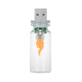 USB Flickering Flame LED Glass Candle Light