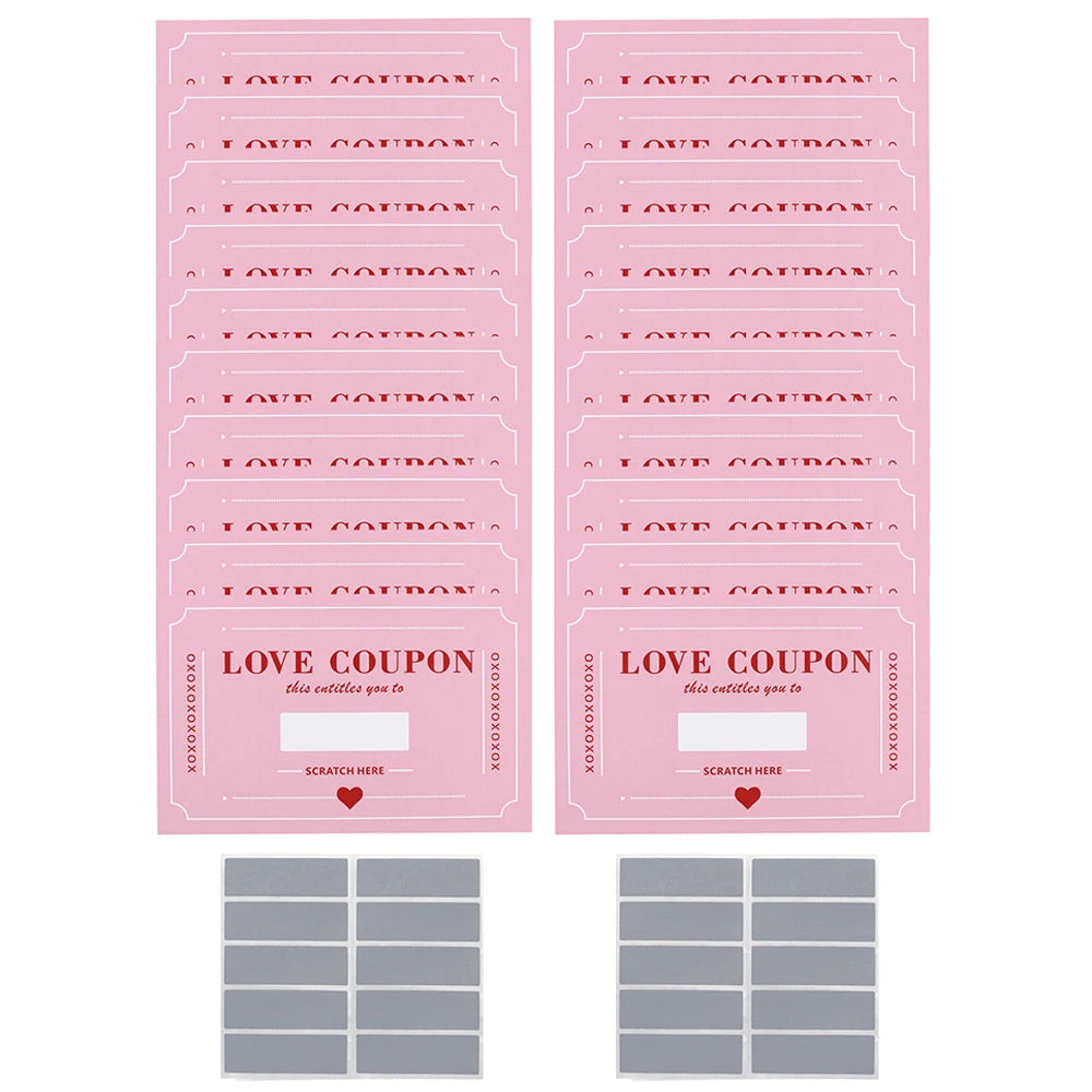 Scratch-Off Love Coupons for Couples – Valentine's & Anniversary Gift