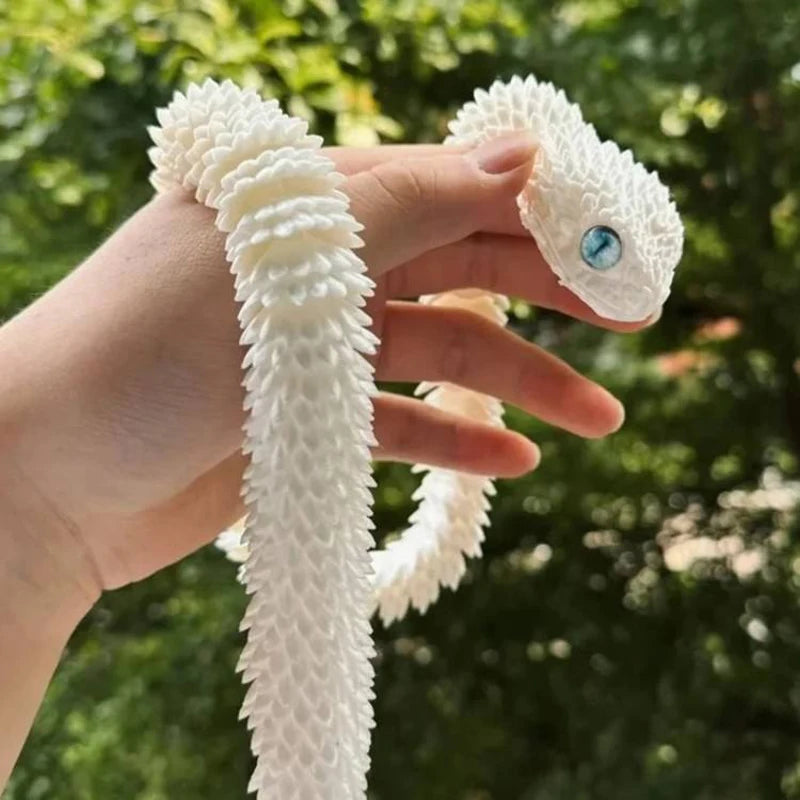 3D Printed Articulated Snake Fidget Toy – Desk Ornament
