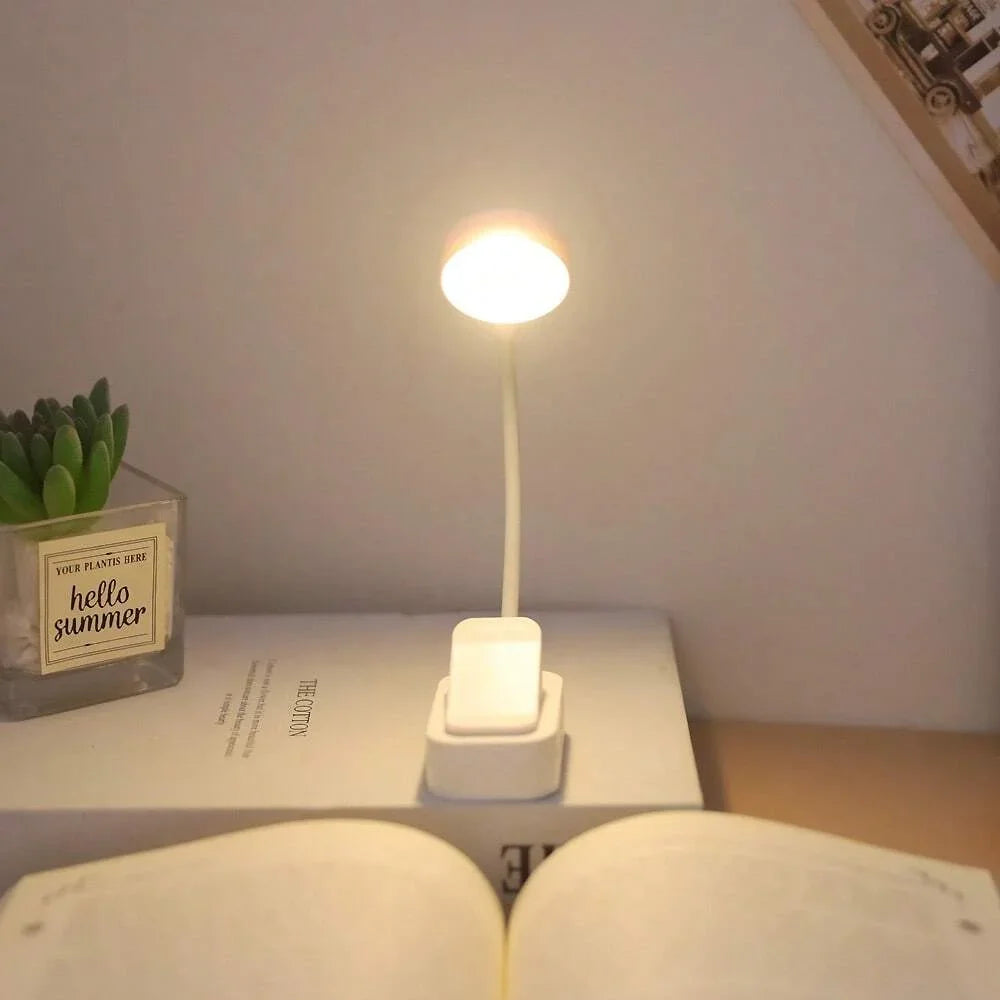 Clip-On LED Reading Light – 3 Modes Eye-Care Book Lamp
