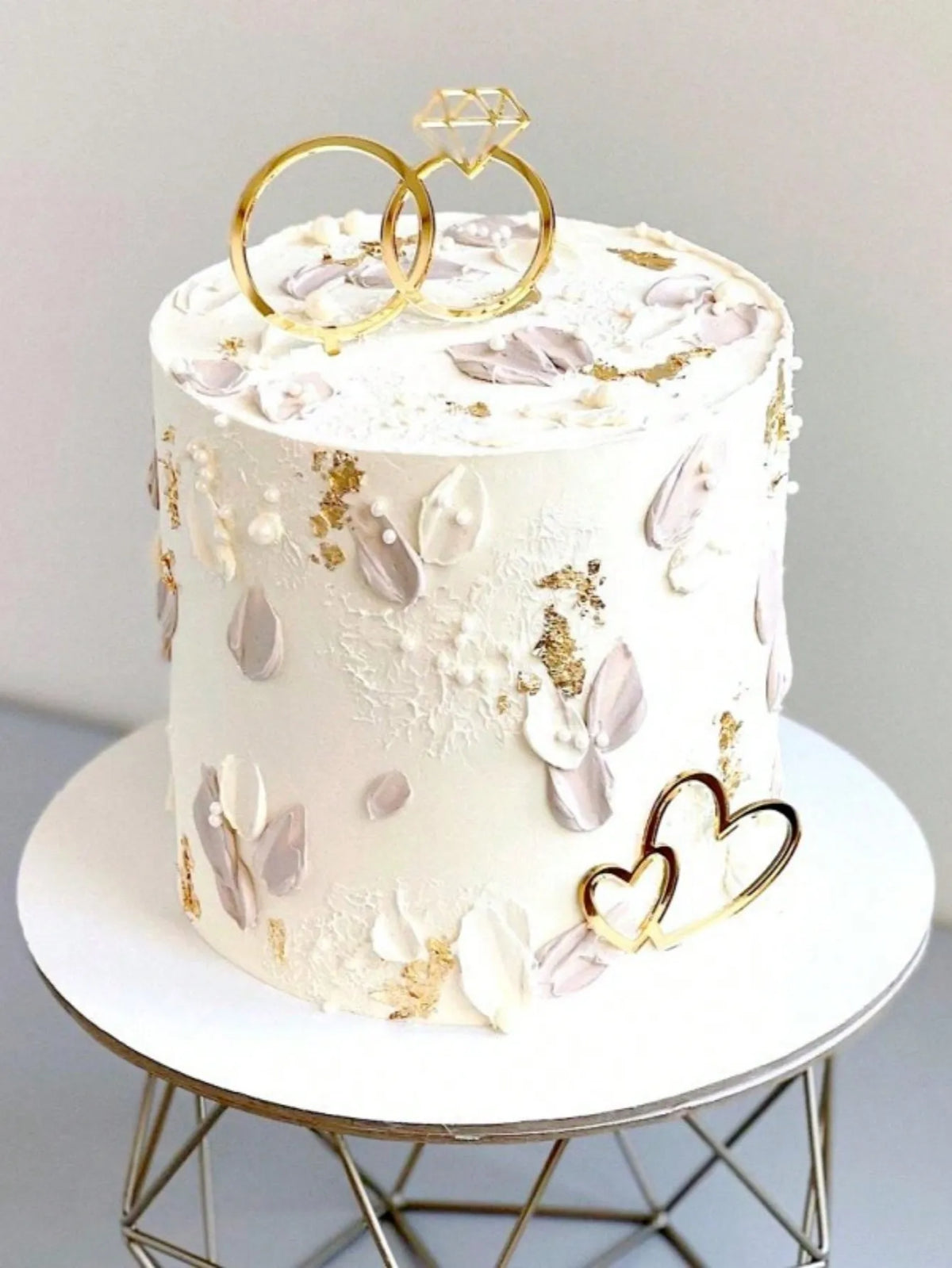 Diamond Ring Acrylic Cake Topper – Engagement & Anniversary