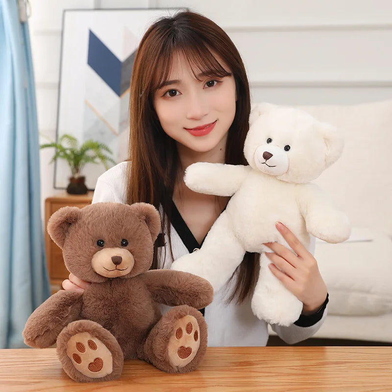 Kawaii Teddy Bear Plush Pillow – Soft Cuddly Gift