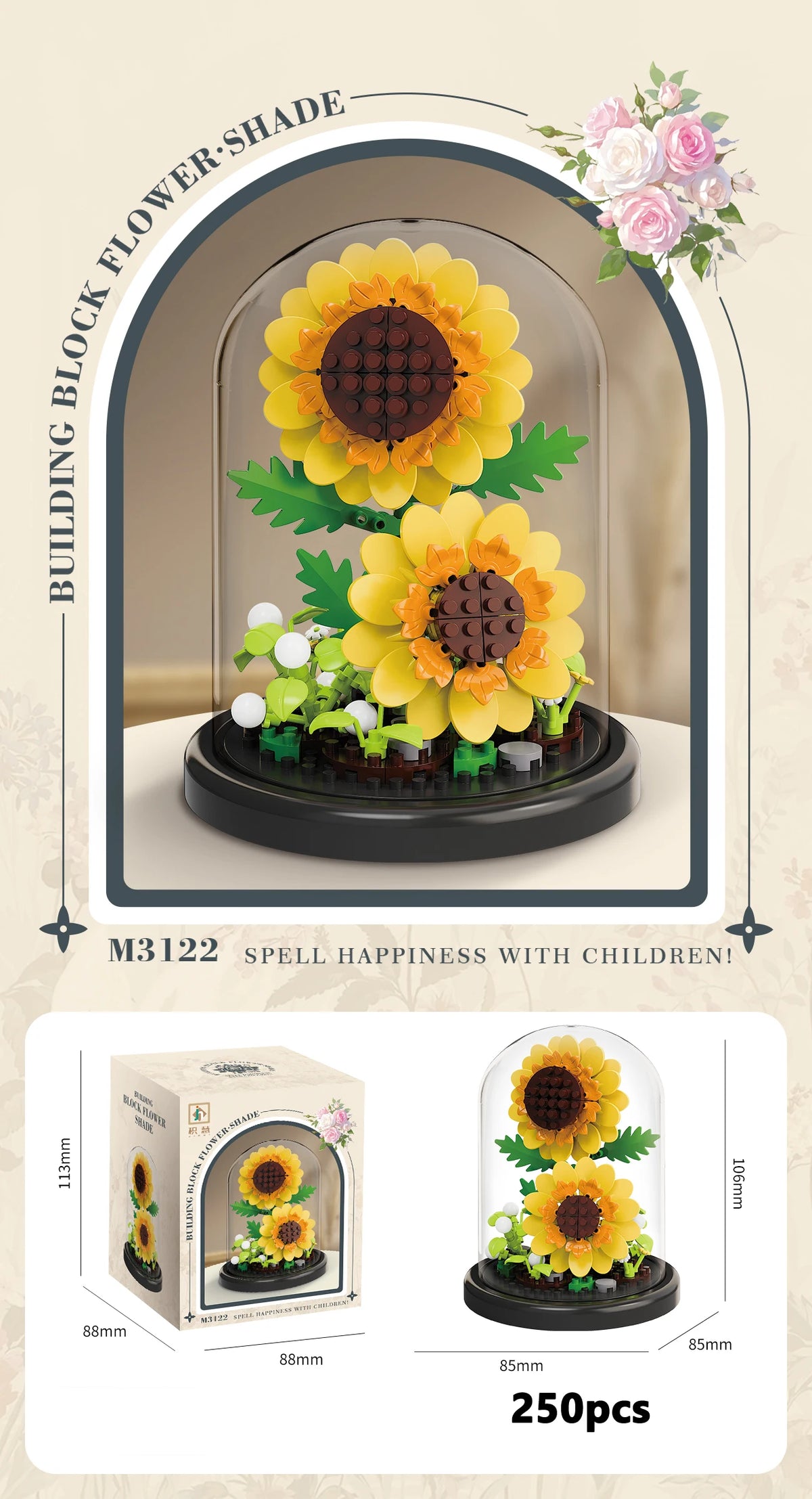 Eternal Flower Bonsai Building Blocks – Botanical Model Kit