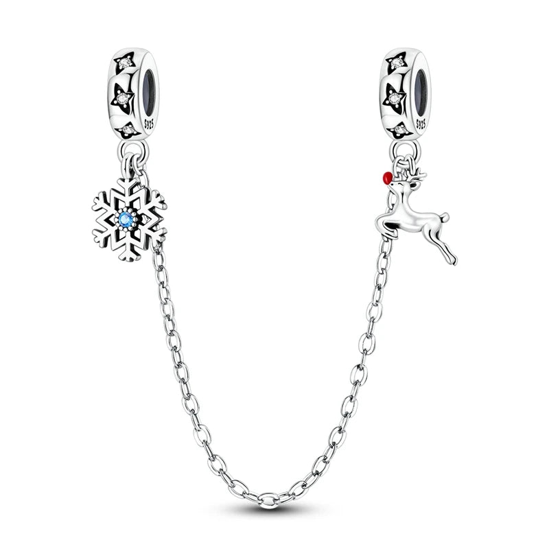 925 Silver Christmas Charm – Stocking, Gingerbread & Reindeer