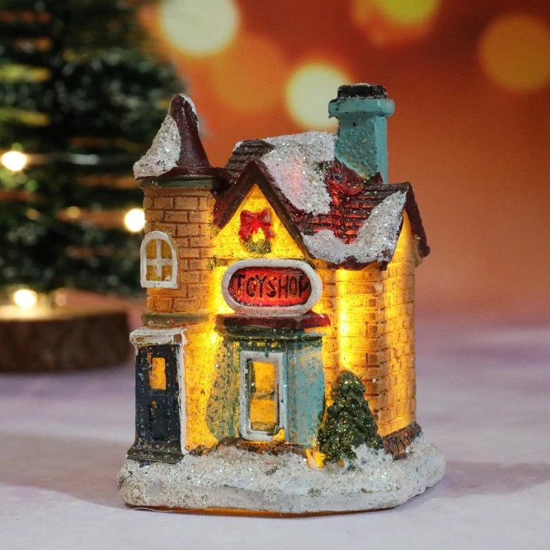 Christmas Village House Night Light – Battery Powered Decor