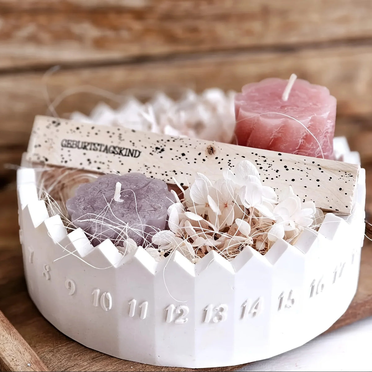 Advent Countdown Candle Holder Silicone Mold – DIY Christmas Decor