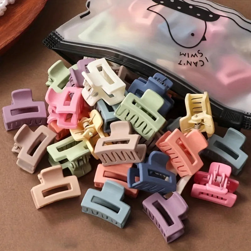 Matte Hair Claw Clips (20 pcs) – Candy Colors