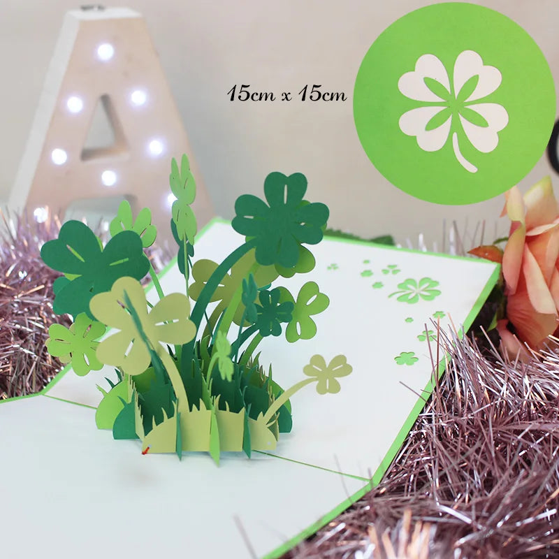 3D Pop-Up Flower Greeting Card – Handmade Card for Any Occasion