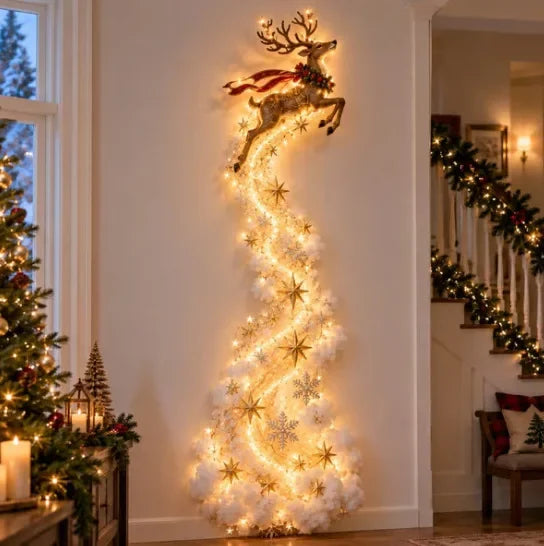 Christmas Magic Trail LED Wall Light – Santa Sleigh Scene