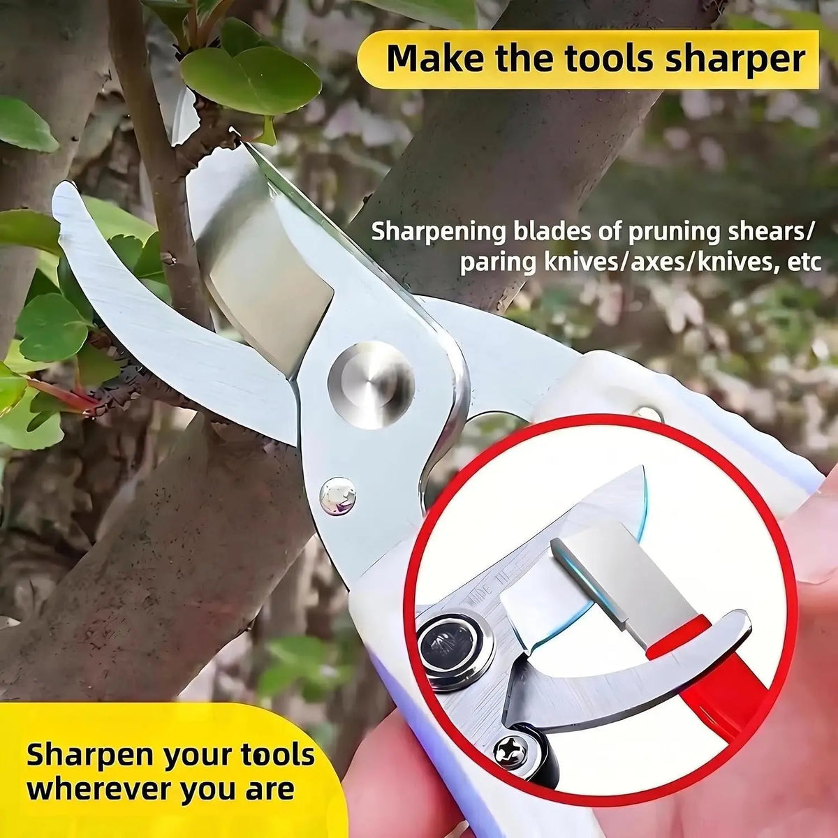Manual Knife & Scissors Sharpener – Quick Sharpening Tool