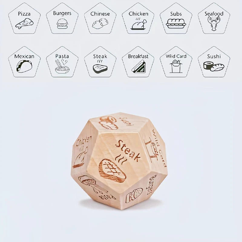 Couples Food Decision Dice – Fun Gift for Him & Her