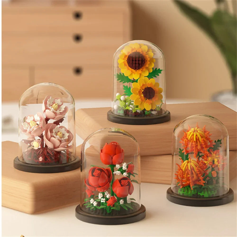 Eternal Flower Bonsai Building Blocks – Botanical Model Kit