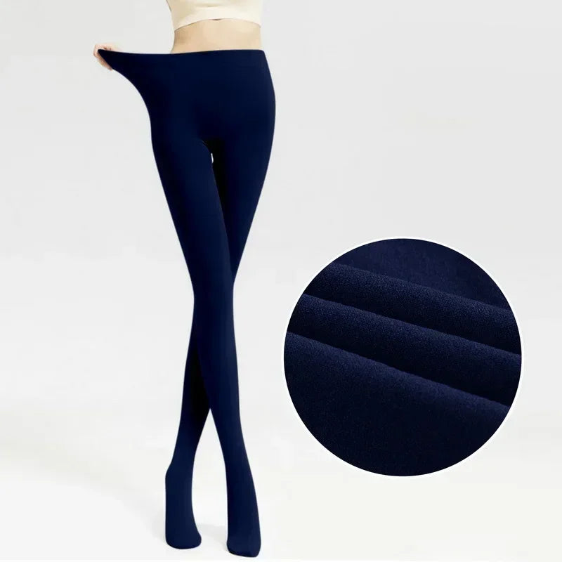 Fleece-Lined Thermal Tights for Women – Warm Winter Leggings