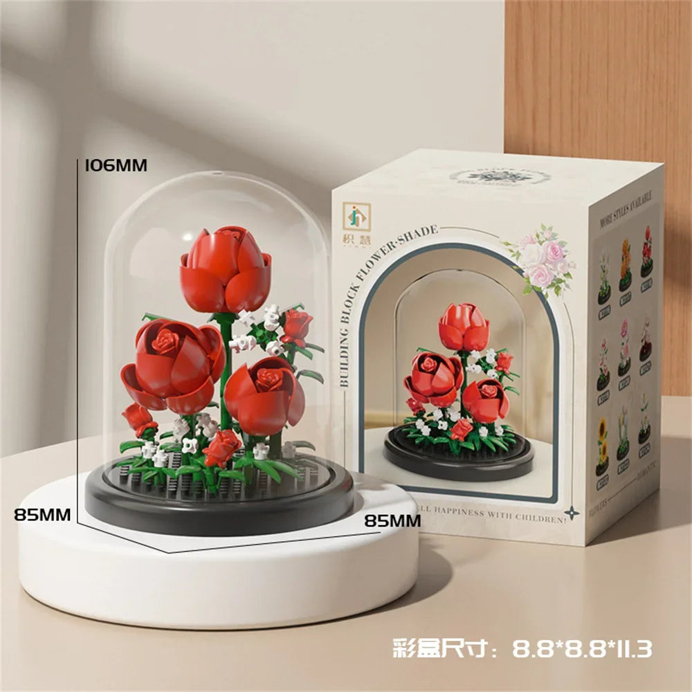 Eternal Flower Bonsai Building Blocks – Botanical Model Kit