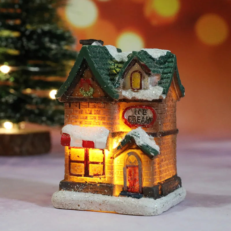 Christmas Village House Night Light – Battery Powered Decor