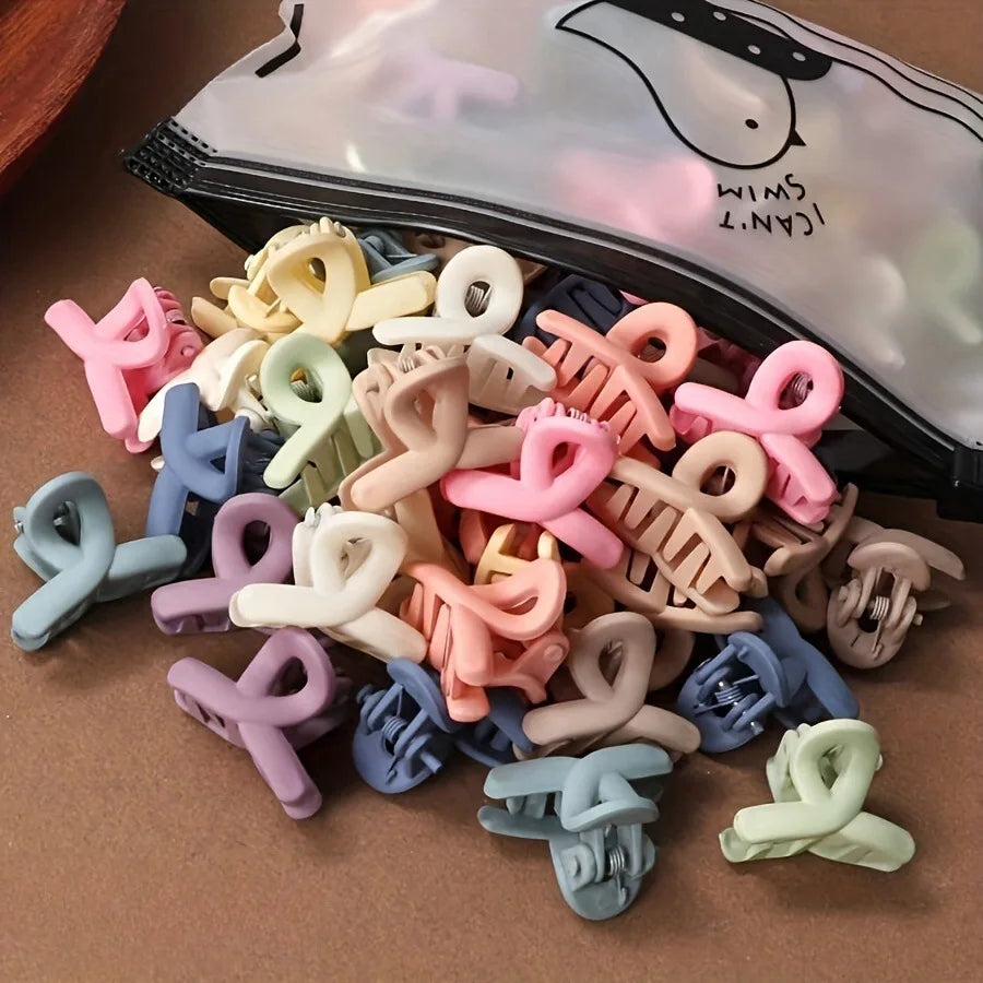 Matte Hair Claw Clips (20 pcs) – Candy Colors
