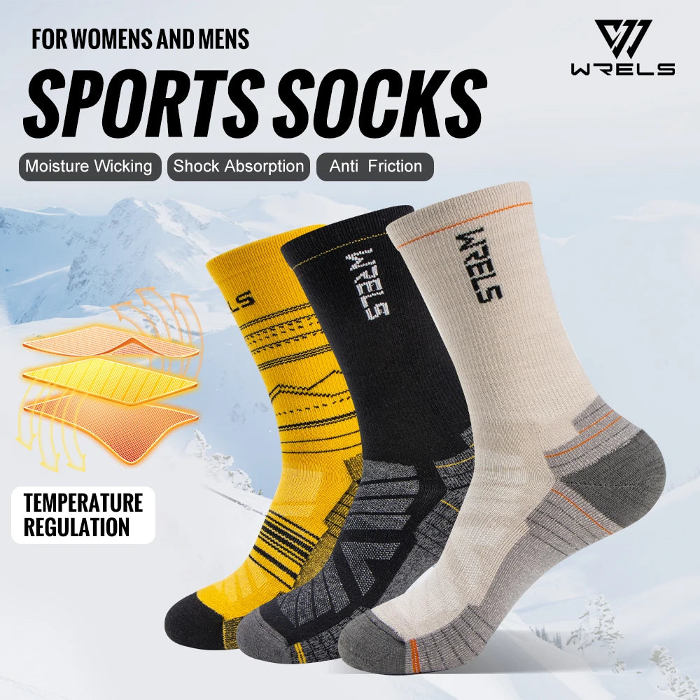 Merino Wool Hiking & Running Socks – Breathable Cushioned