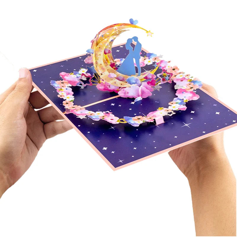 3D Pop-Up Flower Greeting Card – Handmade Card for Any Occasion