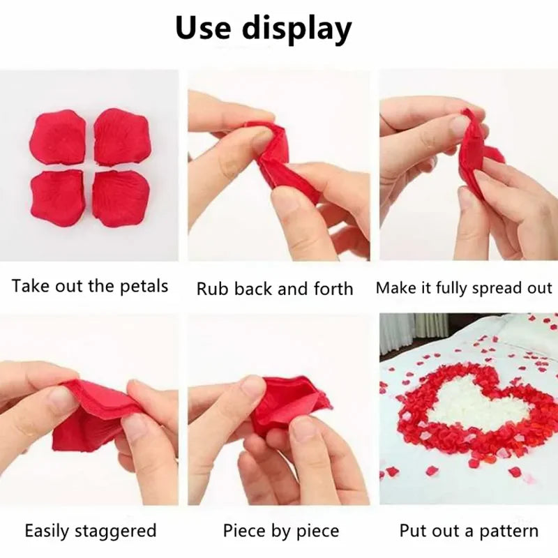 Artificial Rose Petals (1000/2000 pcs) – Romantic Decor