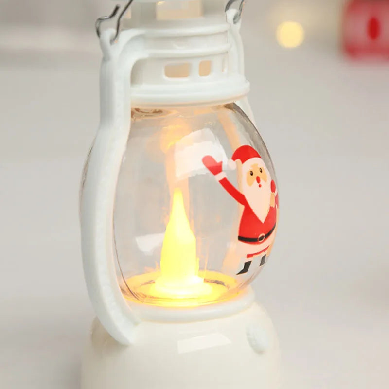 Santa & Snowman LED Lanterns – Battery Powered Christmas Lights
