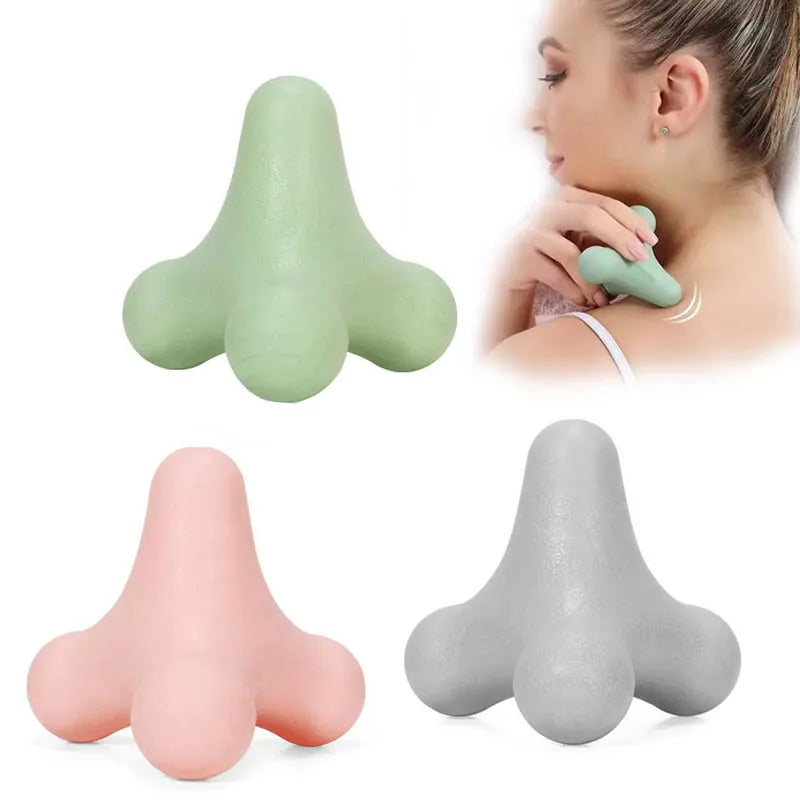 4-Corner Fascia Massage Ball – Neck, Back & Foot Relief